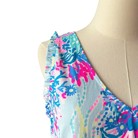 Lilly Pulitzer Dress Aron Swing Sleeveless in Beach You To It | SMALL - Picture 3 of 11